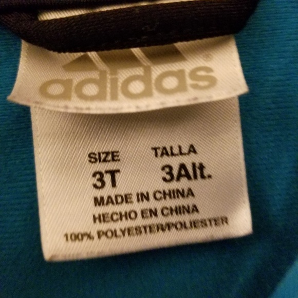 Adidas Boys Zip Up Jacket 3T - Picture 3 of 5